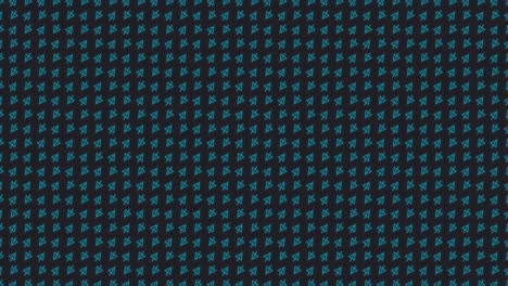 Loopable-abstract-animated-background-with-small-rotating-triangles-and-zig-zagging-lines-tiled-on-a-dark-grey-background-in-bright-teal-color-scheme