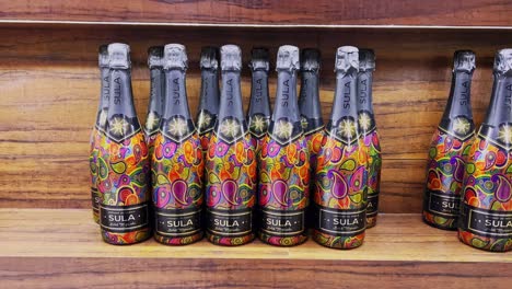 A-static-shot-of-beverages-in-an-exclusive-Sula-store
