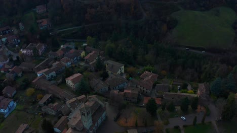 Aerial-View-Over-Rooftops-At-Fortungao-Commune-Buildings