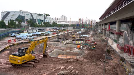 Laufende-Baustelle-Des-Verkehrsknotenpunkts-Jurong-East