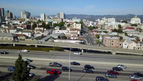 Oakland-California-Freeways-Luftaufnahme
