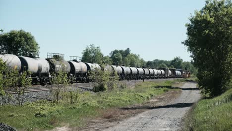 Wide-Shot-View-of-Train-Carrying-Goods