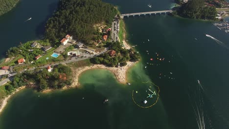 Reiseziel-Nationaler-Naturpark-Von-Geres-Auf-Portugaler-Luftaufnahme