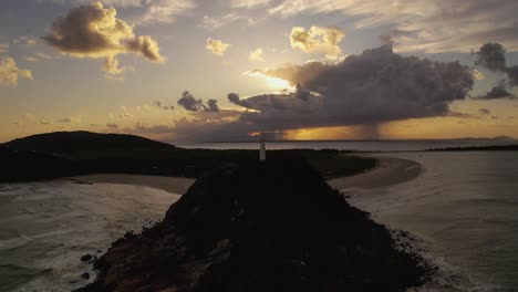 lighthouse-on-the-beach-at-sunset