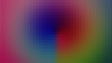 Animación-Abstracta-Digital-Con-Geometrías-Multicolores-Giratorias-Que-Se-Mueven-Sobre-Un-Fondo-Pixelado