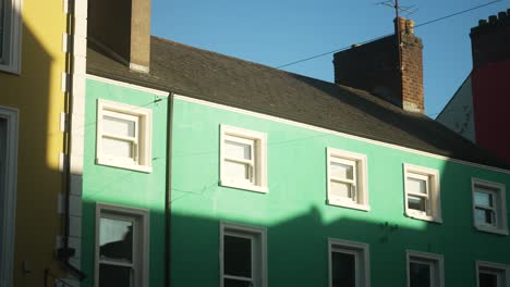 Green-traditional-Irish-house-in-Dundalk,-Ireland