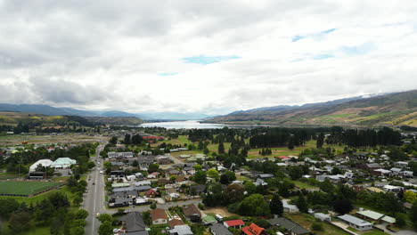 Panoramic-view-of-Cromwell-town-on-cloudy-day