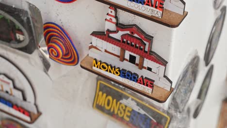 Small-colombian-souvenir-of-Monserrate-in-Bogota,-Colombia