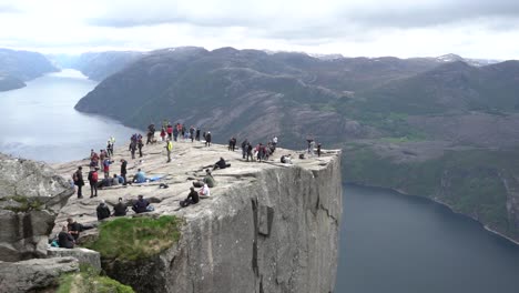 Preikestolen--view-with-people-on-the-rock