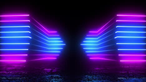 Abstract-Neon-Glowing-Lights-Stage-Video-Background-Loop-4K