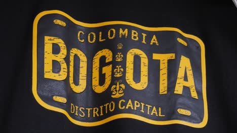 T-shirt-from-Bogota-with-a-license-plate-design