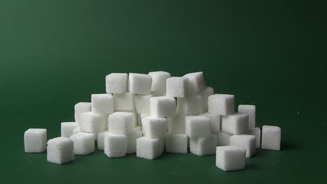 Growing-pile-of-sugar-lumps---stop-motion