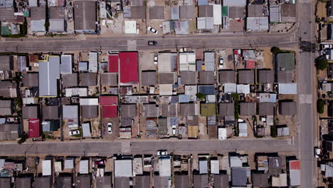 Dicht-Bebaute-Häuser-In-Südafrikanischen-Townships