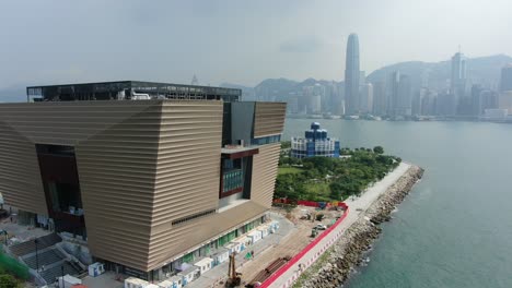 Hong-Kong-Palace-Museum-Hkpm-Gebäude,-Während-Der-Bauphase