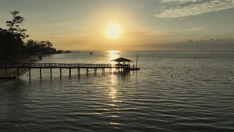 Sunset-over-Mobile-Bay-near-the-American-Legion-dock-in-Alabama