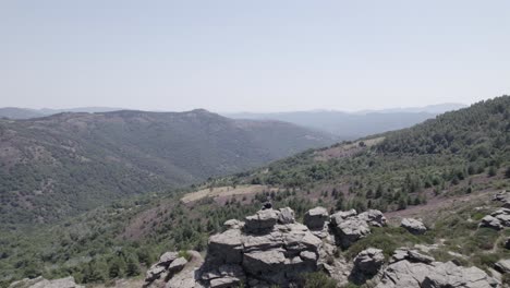 video-with-drone-flying-parc-national-des-cevennes-france-with-a-single-person-on-the-horizon