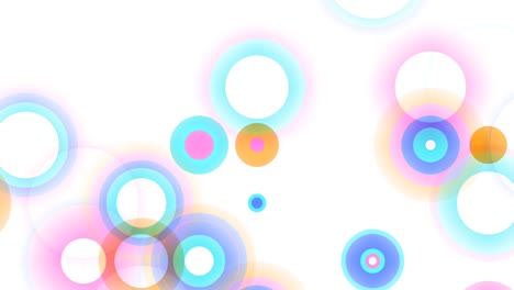 Farbige-Kreise-Erscheinen-In-Der-Animation-Mit-Weißem-Hintergrund---60-Sekunden-Animation
