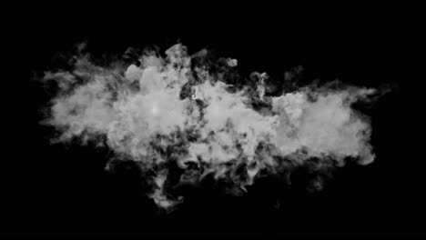 animation-of-fire-and-white-smoke-explosion-on-black-background