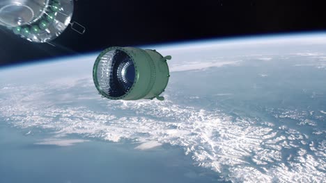 Bereitstellung-Der-Satellitennutzlast-Der-Wostok-Weltraumrakete