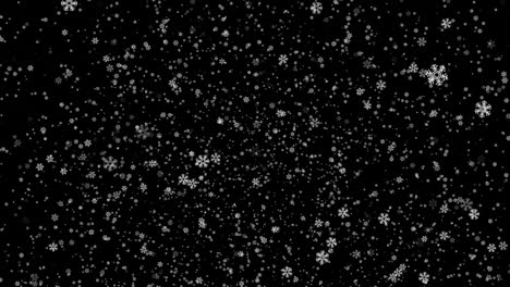 snowflake-falling-animation-on-black-background