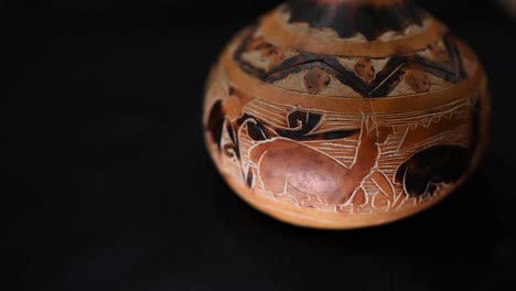 Behälter-Aus-Einem-Getrockneten-Kürbis,-Peruanische-Antike