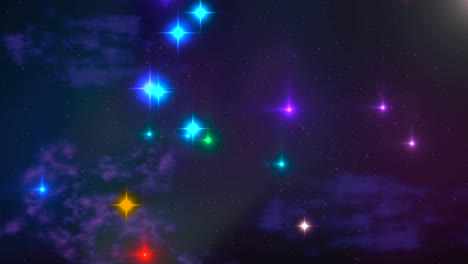 Estrellas-Multicolores-Y-Gases-En-El-Espacio-Profundo