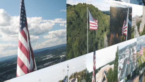 Collage-De-Montaje-De-Bandera-Americana