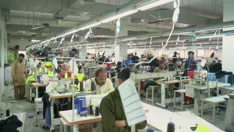 People-Working-In-A-Clothing-Manufacturing-Factory-In-Pakistan