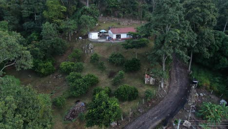 Aereal-drone-view-of-hills-and-green-meadows-in-the-municipality-of-el-Colegio-Cundinamarca-Colombia