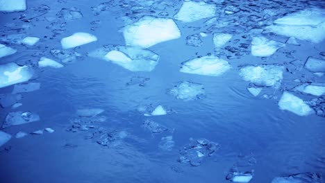 Pieces-of-ice-floating-on-water-surface