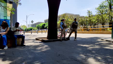 Police-office-at-Reforma-in-Mexico-city