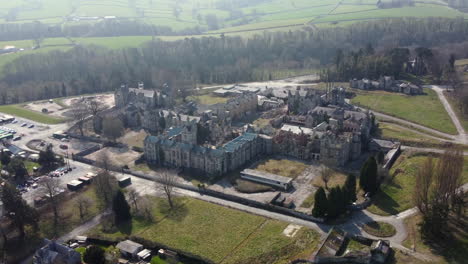 An-aerial-view-of-the-remains-of-Denbigh-mental-hospitalon-a-sunny-day