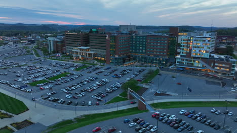 Medical-campus-hospital-buildings-at-West-Virginia-University