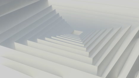 3D-Pyramidenform-Weiße-Geometrische-Nahtlose-Looping-4k-Hintergrundbewegungsanimation