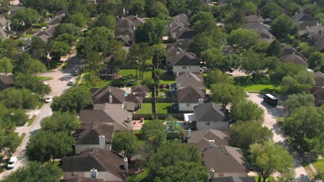 Antenne-Von-Wohlhabenden-Häusern-In-Houston