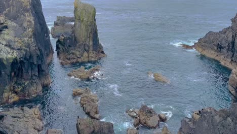 Cliffs-and-Rock-faces-of-Isle-of-Lewis,-Scotland
