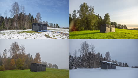 Nature-Landscape-With-Sauna-Over-Four-Seasons