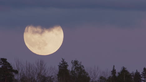 FULL-MOON,-ZOOM-OUT---The-moon-rising-into-a-blanket-of-cloud-above