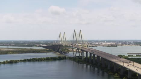 Establishing-shot-of-the-Fred-Hartman-Bridge-in-Baytown-Texas