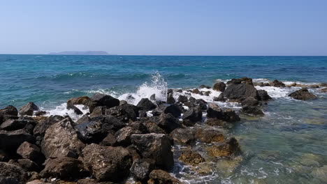 the-turquoise-sea-spills-onto-the-beach-of-Crete
