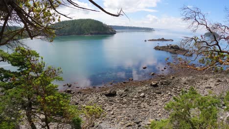 View-of-Fidalgo-Island's-Bowman-Bay-at-low-tide