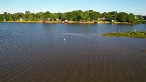Luftaufnahmen-Vom-Cedar-Creek-Lake-In-Texas