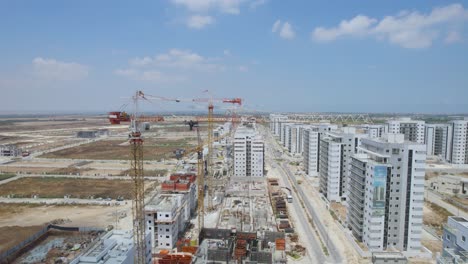 Cranes-Above-The-Netivot-City-,-Israel