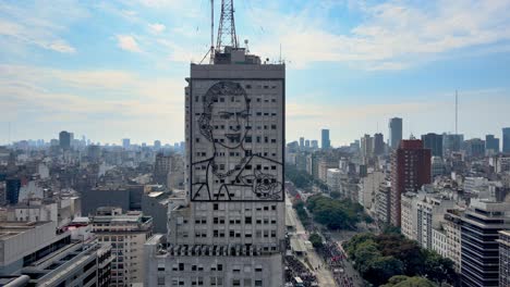 Eva-Peron-image-depicted-on-building-facade-in-9-de-Julio-Avenue