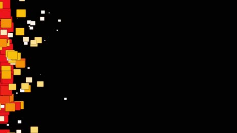 Links-Positionierte-Vertikale-Linie,-Die-Ständig-Rechteckige-Partikel-Emittiert