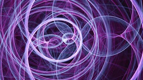 Extrañamente-Fascinantes-Espirales-Circulares---Fractal-Abstracto-Sin-Fisuras,-Telón-De-Fondo-Artístico-Caleidoscopio,-Arte-De-Línea-De-Galaxias-Cósmicas-De-Geometría-Espiritual---Ideal-Para-Música-Vj-Y-Fondos-Meditativos