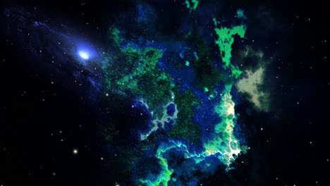 Pov-El-Proceso-De-Formación-De-Nubes-Nebulosas-En-El-Espacio