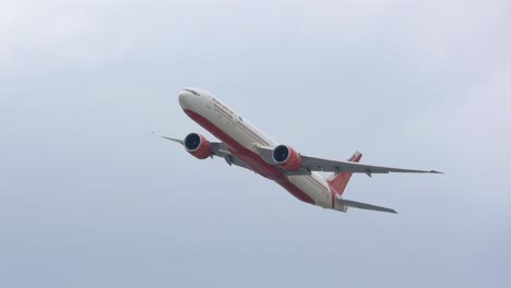 Air-India-Boeing-B777-taking-off-on-a-cloudy-day