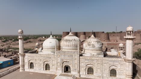 Cinematic-Overhead-footage-Of-Derawar-Fort-captured-by-drone