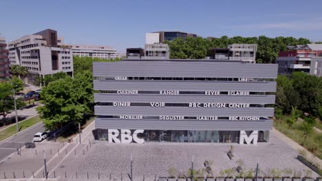 The-RBC-building-in-Montpellier,-The-south-of-France